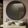 GRADE A1 - Round LED Bathroom Mirror with Demister 1000mm - Luna