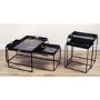 Black Metal Tray Tables - Set of 2 - Lux