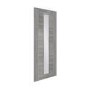 Internal Laminate White Grey Forli with Clear Glass - Pre-Finished, 2040 x 826 x 40 mm