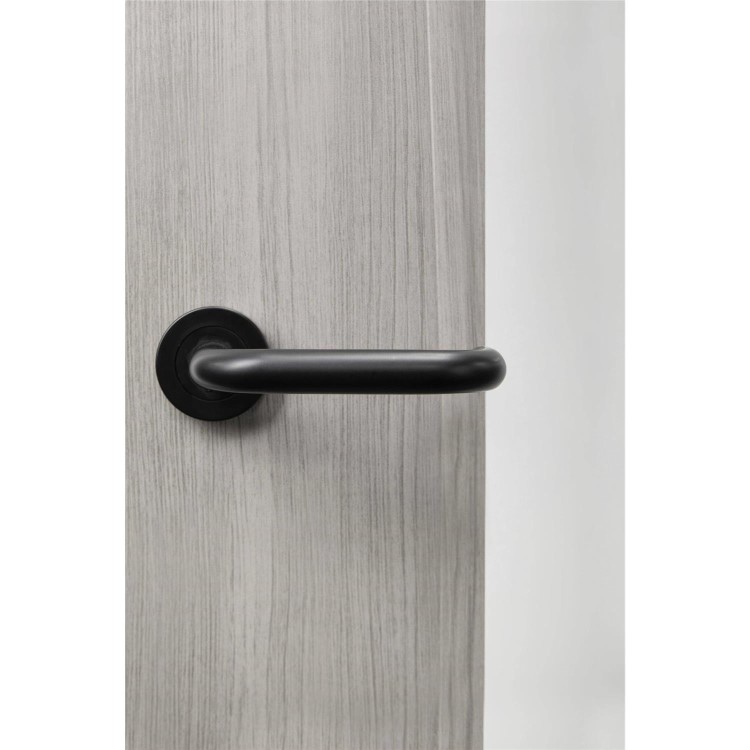Internal Grey Laminate Fully-Glazed Door with Clear Glass - Pre-Finished - 1981 x 610 x 35mm - Ravenna - XL Joinery