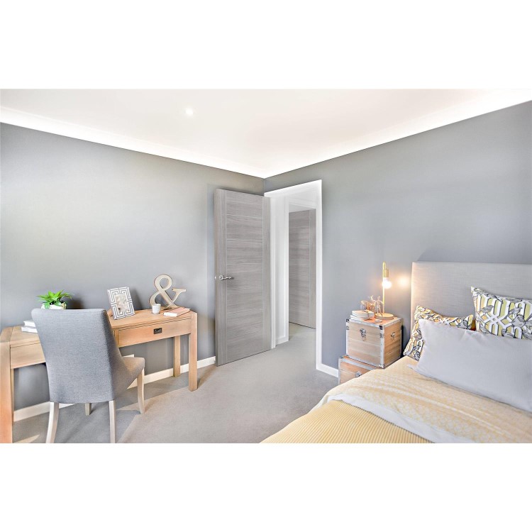 Internal Laminate White Grey Palermo - Pre-Finished, 2040 x 726 x 40 mm