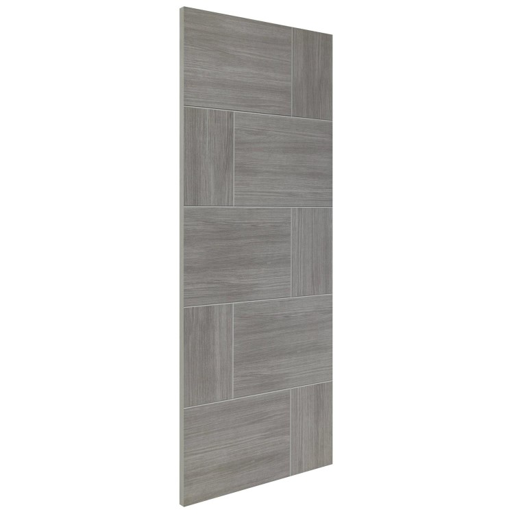 Internal Laminate White Grey Ravenna Fire Door - 1981 x 762 x 44 mm, Pre-Finished