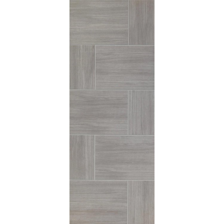 Internal Laminate White Grey Ravenna Fire Door - 2040 x 926 x 44 mm, Pre-Finished