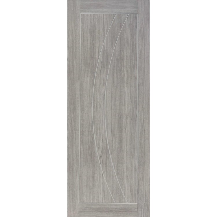 Internal Laminate White Grey Salerno - Pre-Finished, 1981 x 762 x 35 mm