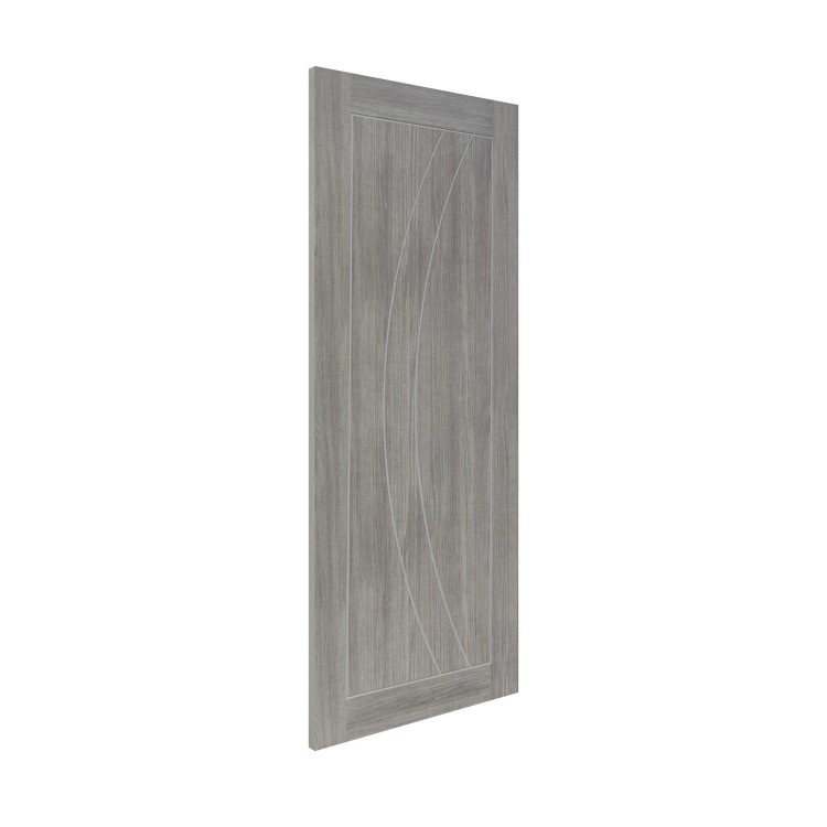 Internal Laminate White Grey Salerno - Pre-Finished, 1981 x 838 x 35 mm