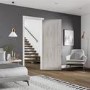 Internal Laminate White Grey Salerno - Pre-Finished, 2040 x 726 x 40 mm