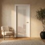 Internal White Laminate Glazed Door with Clear Glass - Pre-Finished - 1981 x 686 x 35mm - Stria - XL Joinery