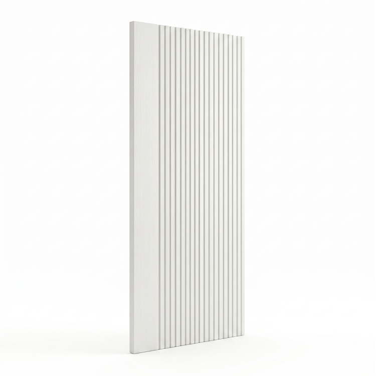 Internal White Laminate Door - Pre-Finished - 1981 x 762 x 35mm - Stria - XL Joinery