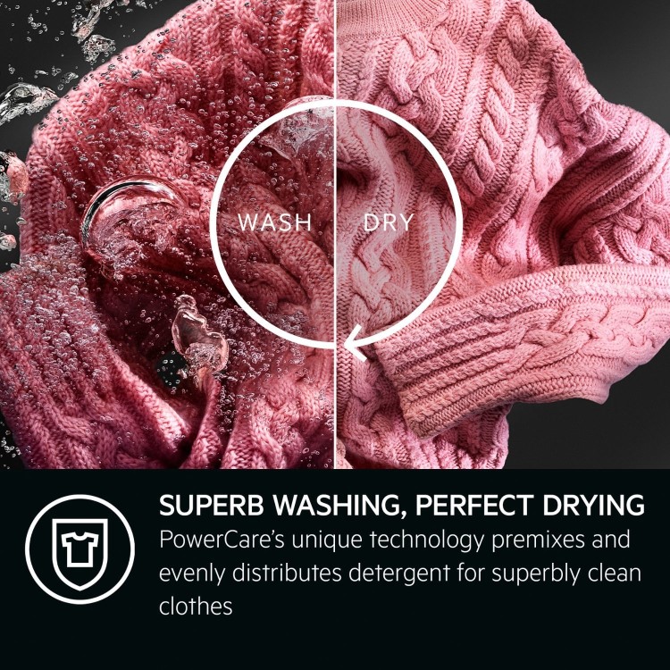 AEG 8000 Series PowerCare 9kg Wash 6kg Dry 1600rpm Washer Dryer - White