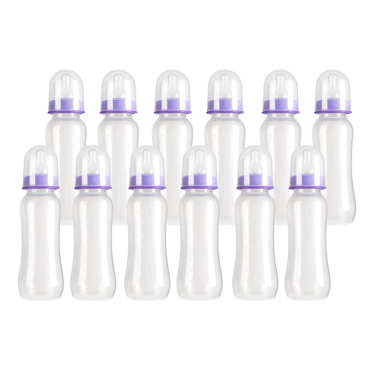 GRADE A1 - Babyway Pack of 12x Shaped 8oz Bottles