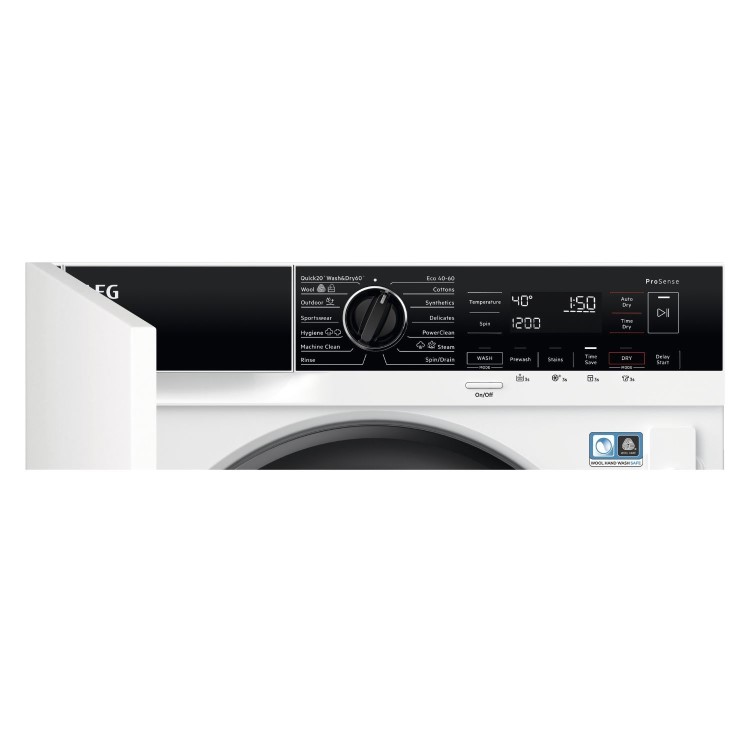 AEG 6000 Series 7kg Wash 4kg Dry 1600rpm Integrated Washer Dryer - White
