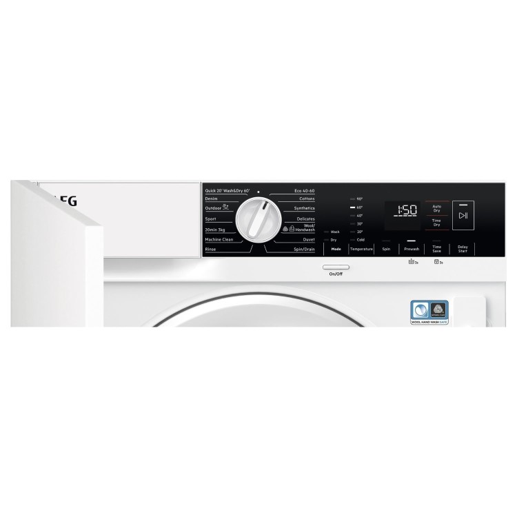 AEG 6000 Series AutoSense® 7kg Wash 4kg Dry 1600rpm Integrated Washer Dryer - White