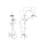 Brushed Brass Thermostatic Traditional Mixer Shower Set with Bath Filler Spout - Lyla