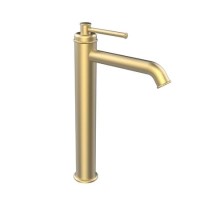 Brushed Brass Traditional Tall Basin Mixer Tap - Lyla Brushed Brass Traditional Tall Basin Mixer Tap - Lyla