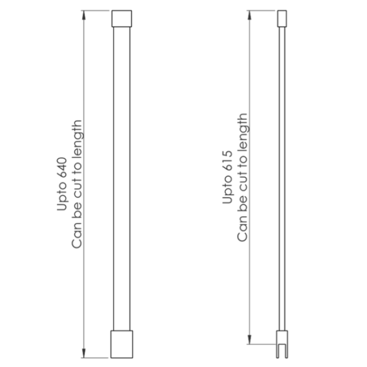 GRADE A1 - Nickel Ceiling Wall Support Arm - Live Your Colour