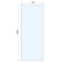 800mm Gunmetal Grey Shower Screen for Wet Room & Walk In Shower - Live Your Colour