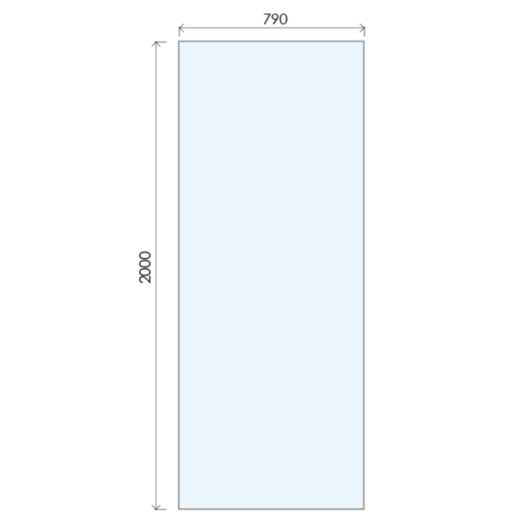 800mm Gunmetal Grey Shower Screen for Wet Room & Walk In Shower - Live Your Colour