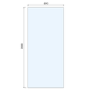 900mm Gunmetal Grey Shower Screen for Wet Room & Walk In Shower - Live Your Colour