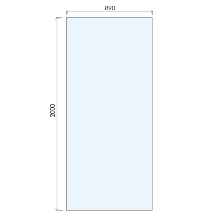 900mm Gunmetal Grey Shower Screen for Wet Room & Walk In Shower - Live Your Colour
