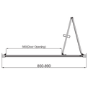 900mm Chrome Bi-Fold Shower Door 4mm Glass - Lyra