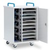 LapCabby Lyte Single Door 10 Laptops or Chromebooks and Tablets up to 15.6&quot; Charging Trolley