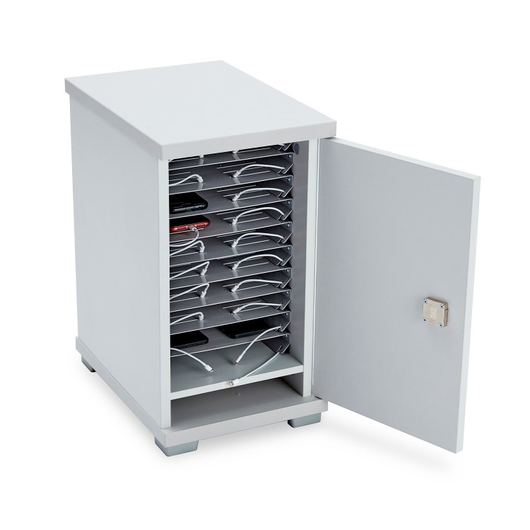 LapCabby Lyte Desk Mounted 20 Smartphones Charging Trolley