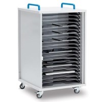 Lyte Single Door 20 Metal Shelf - Mobile unit for 20 laptops tablets or chromebooks up to 15.6'