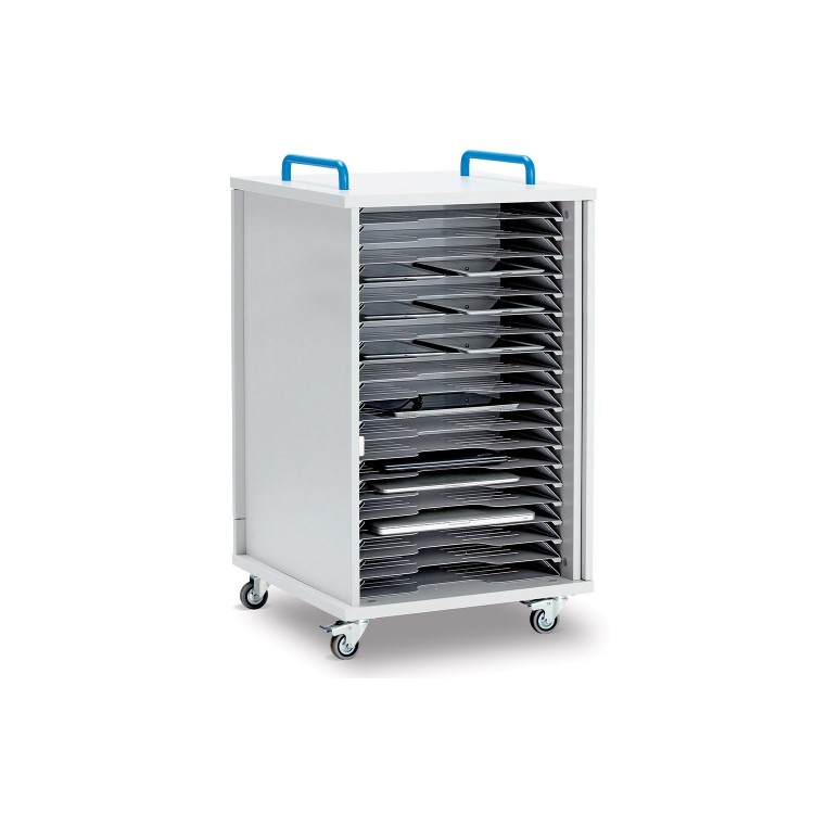 Lyte Single Door 20 Metal Shelf - Mobile unit for 20 laptops tablets or chromebooks up to 15.6'