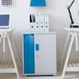 LapCabby Lyte Single Door 10 Laptops or Chromebook and Tablet up to 15.6" Charging Trolley