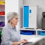 LapCabby Lyte 10 Mini Device up to 10" Single Door Charging Trolley