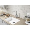 Taylor &amp; Moore Twin Lever Chrome Monobloc Kitchen Sink Tap