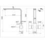 Taylor & Moore Twin Lever Chrome Monobloc Kitchen Sink Tap