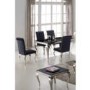 GRADE A1 - Wilkinson Furniture Pair of Louis Black Dining Chairs 