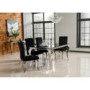 GRADE A1 - Wilkinson Furniture Pair of Louis Black Dining Chairs 