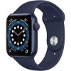 Apple Watch Series 6 GPS + Cellular - 40mm Blue Aluminium Case with Deep Navy Sport Band - Regular