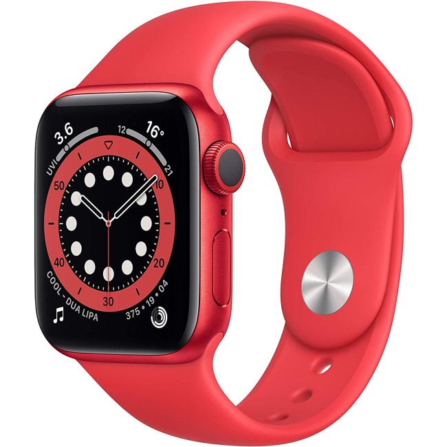 Apple Watch Series 6 GPS + Cellular - 44mm RED Aluminium Case with RED Sport Band - Regular