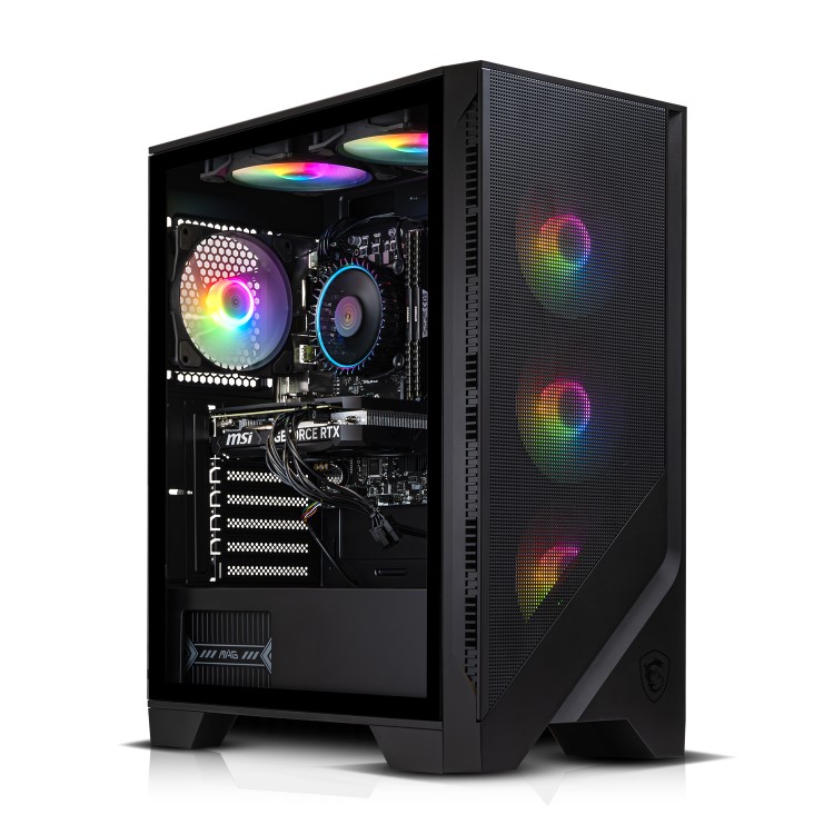 AWD IT Stealth AMD Ryzen 7 5700X 16GB RAM 1TB SSD RTX 5070 No OS Gaming PC