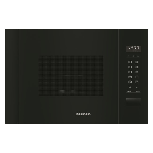 Miele 17L 900W 50cm Built-In Microwave with Grill - Black