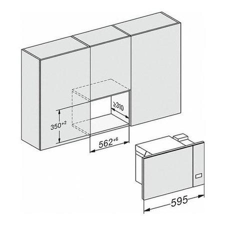 Miele Built-In Microwave with Grill - Black