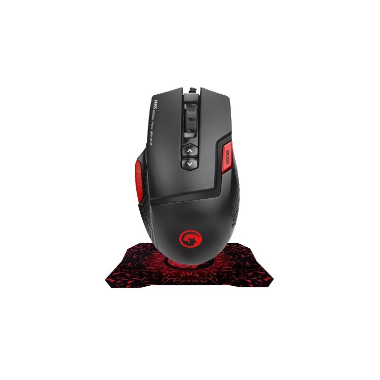Marvo Scorpion M355 USB 7 LED Gaming Mouse and Mousepad