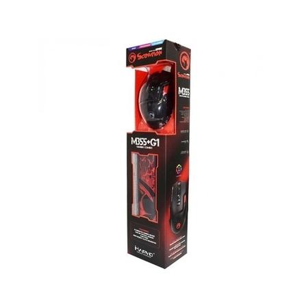 Marvo Scorpion M355 USB 7 LED Gaming Mouse and Mousepad