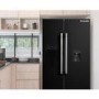 Montpellier CSBYS600DK 510 Litre American Style Fridge Freezer Frost Free Water Dispenser 2 Door 89.5cm Wide - Black