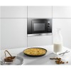 Miele M6032SCclst ContourLine 800W 17L Built-in Microwave with Grill For a 60cm Wide Cabinet - Clean Steel