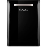 Montpellier Retro Freestanding Dishwasher - Black