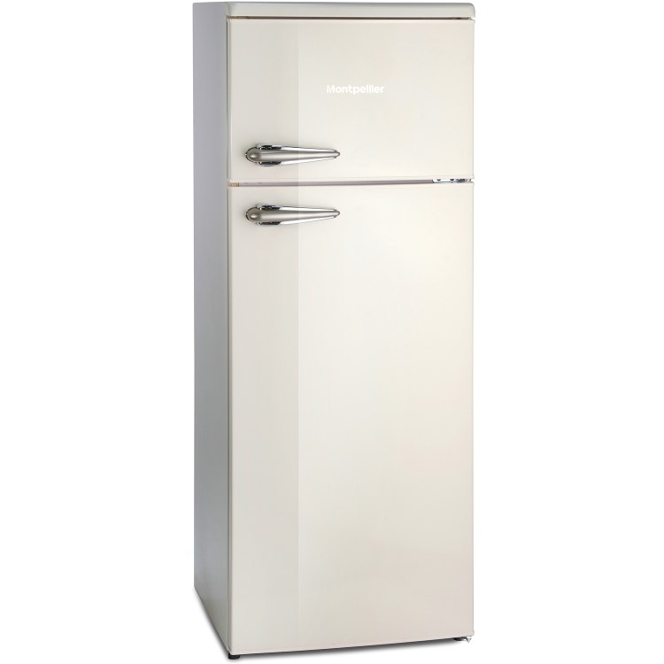 Montpellier MAB144C 213 Litre Freestanding Fridge Freezer 80/20 Split  55cm Wide - Cream