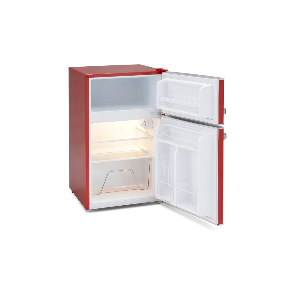 Montpellier Under Counter Fridge Freezer Montpellier MAB2030R 30/70 Mini Retro Freestanding Under Counter Fridge