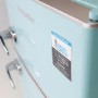 Montpellier MAB2030PB Mini Retro Freestanding Under Counter Fridge Freezer - Pale Blue