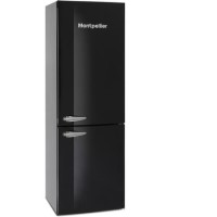 Montpellier MAB385KAA 70/30 Freestanding Retro Frost Free Fridge Freezer - Black