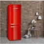 Montpellier MAB385R Retro Frost Free Freestanding Fridge Freezer - Red