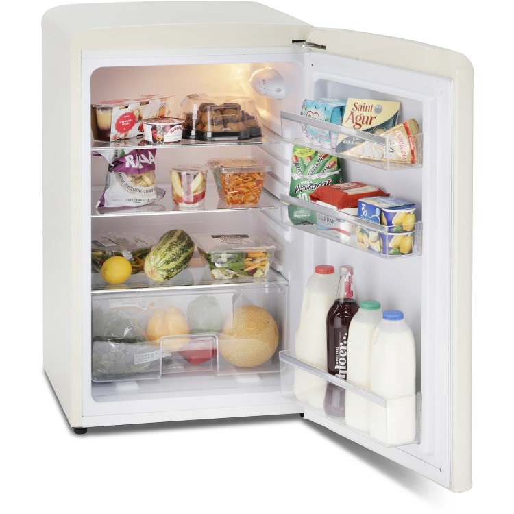 Montpellier 122 Litre Retro Larder Fridge - Cream